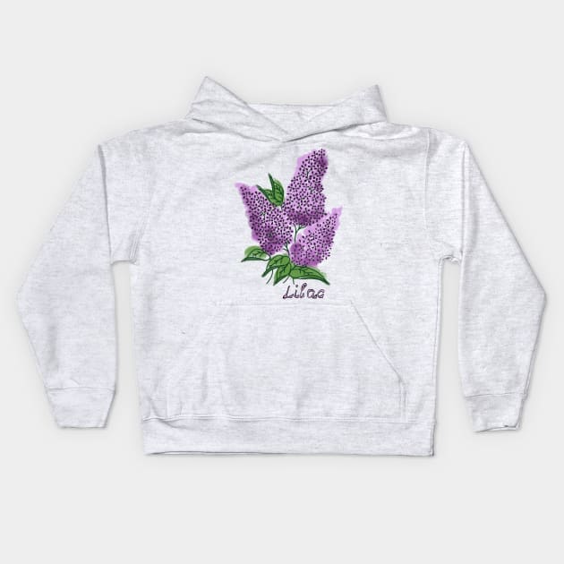 Lilac Kids Hoodie by Slightly Unhinged